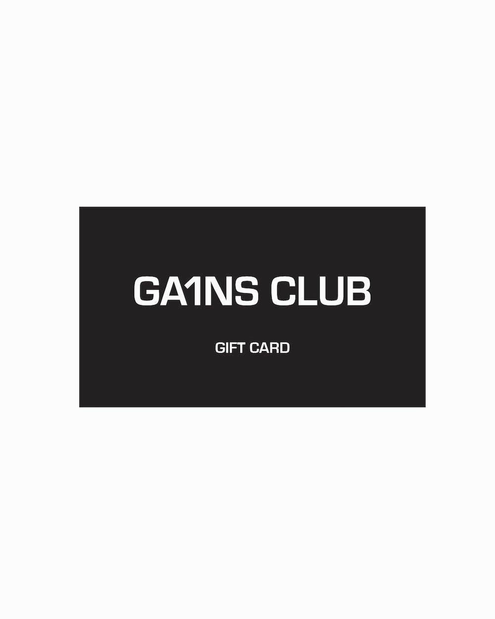 GA1NS CLUB Gift Card